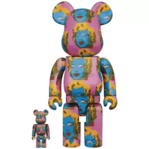 Image of Medicom Andy Warhol's Marilyn Monroe 2 100 & 400 Bearbrick 2 Pack