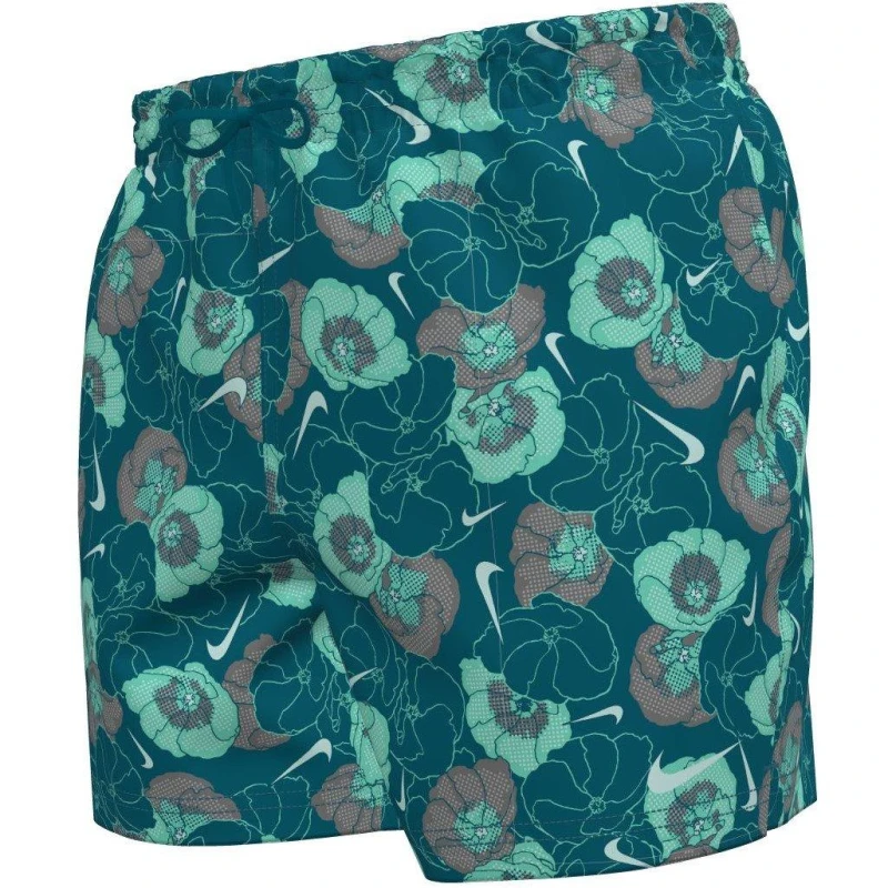 Image of Nike Poppy Floral Mens 5 Volley Short Green Abyss male S