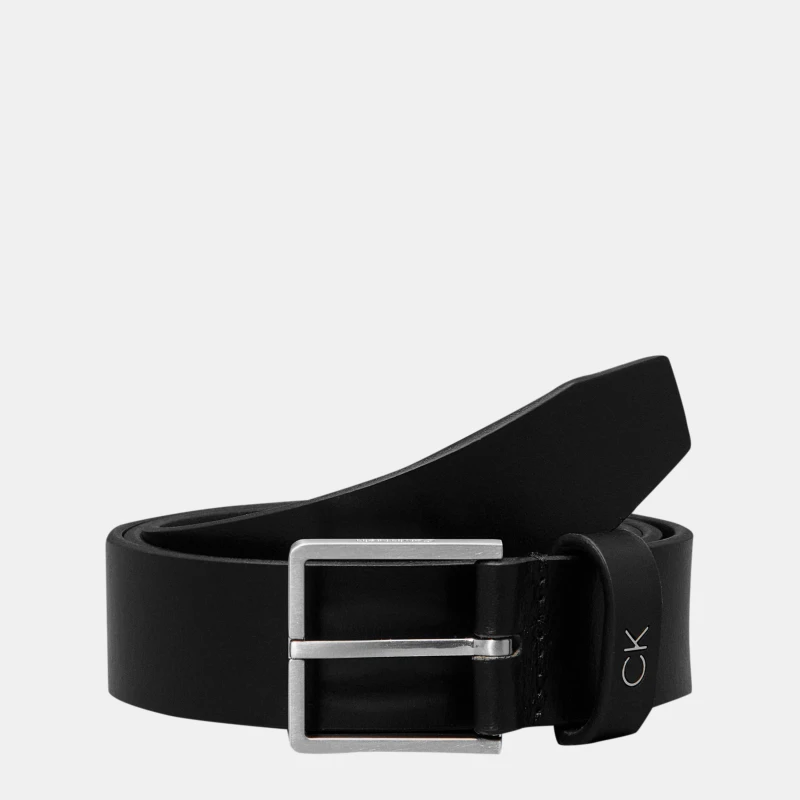 Image of Calvin Klein Mens CK 3 Leather Belt CK Black male 105