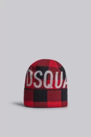Image of DSQUARED2 Men Hat Red Size OneSize 100% Wool