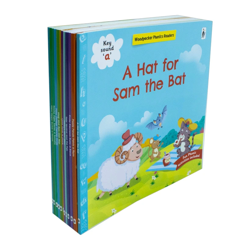 Image of My First Phonic Sounds Box Set Of 12 Books With Included Fun Activities For Early Readers Woodpecker Books Books