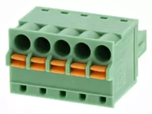 Image of Phoenix Contact Fk-Mcp 1,5/5-St-3.81 Terminal Block, Pluggable, 5Pos, 16Awg