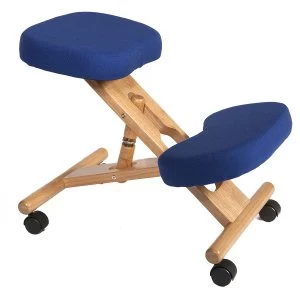 Image of Teknik Wooden Kneeling Chair - Blue