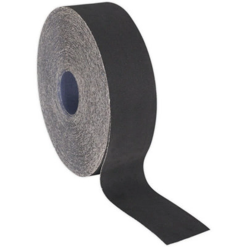 Image of Loops Blue Twill Emery Roll - 50mm x 50m - Flexible & Tear Resistant - 40 Grit Multi