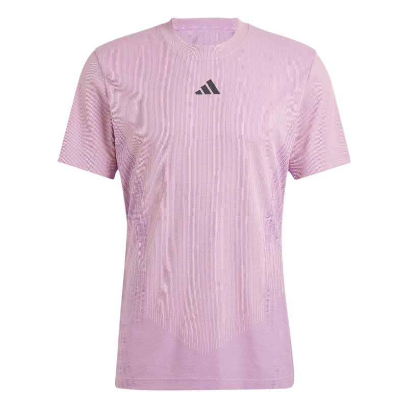 Image of adidas Mens Airchil Pro Short Sleeve Performance T-Shirt Pink male XS