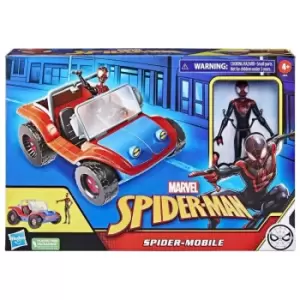 Image of Spider Man Mobile Vehicle and Miles Morales 15cm Figure