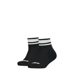 Image of Puma Quarter Socks 2 Pack - Black