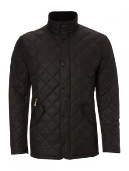 Image of Mens Barbour Chelsea sportsquilt jacket Black