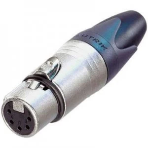 Image of Neutrik NC5FXX XLR connector Socket, straight Number of pins: 5 Silver
