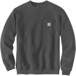 Image of Carhartt Crewneck Pocket Sweatshirt, grey Size M grey, Size M
