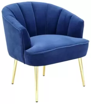 Image of GFW Pettine Fabric Chair - Royal Blue