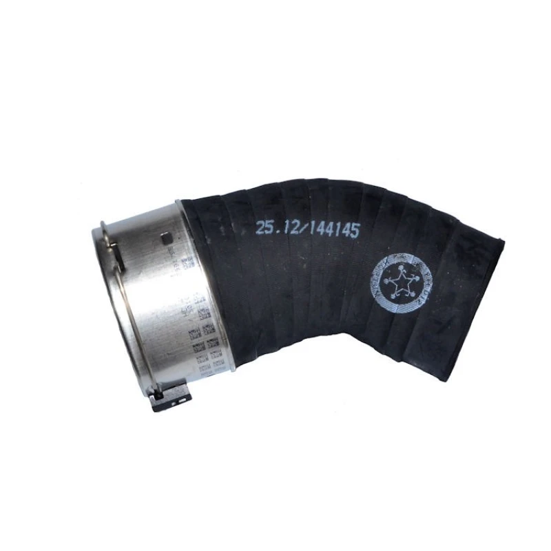Image of HORTUM 144145 Turbocharger Hose with clamp, Rubber with fabric lining Rubber with fabric lining Charger Intake Hose (3314)