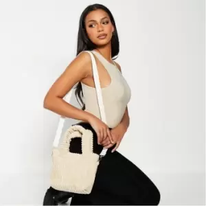 Image of I Saw It First Jumbo Cord Mini Tote Bag - Brown