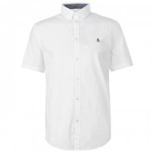 Image of Original Penguin Penguin Short Sleeve Shirt Mens - Bright White