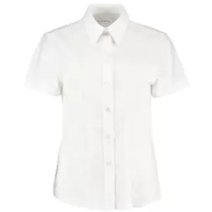 Image of KK360 Short Sleeve White Ladies Oxford Shirt Size 10