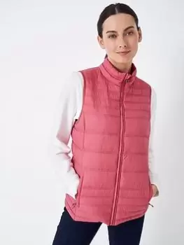 Image of Crew Clothing Lightweight Gilet - Pink, Size 8, Women