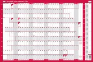 Image of Sasco Unmounted Compact Year Planner Landscape 2021 BX10