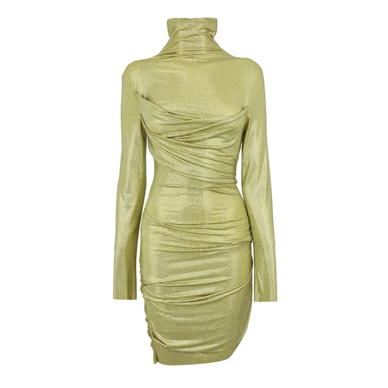 Image of Off White Womens Chinese Long Sleeve Dress Shirt Green female 6 (38)