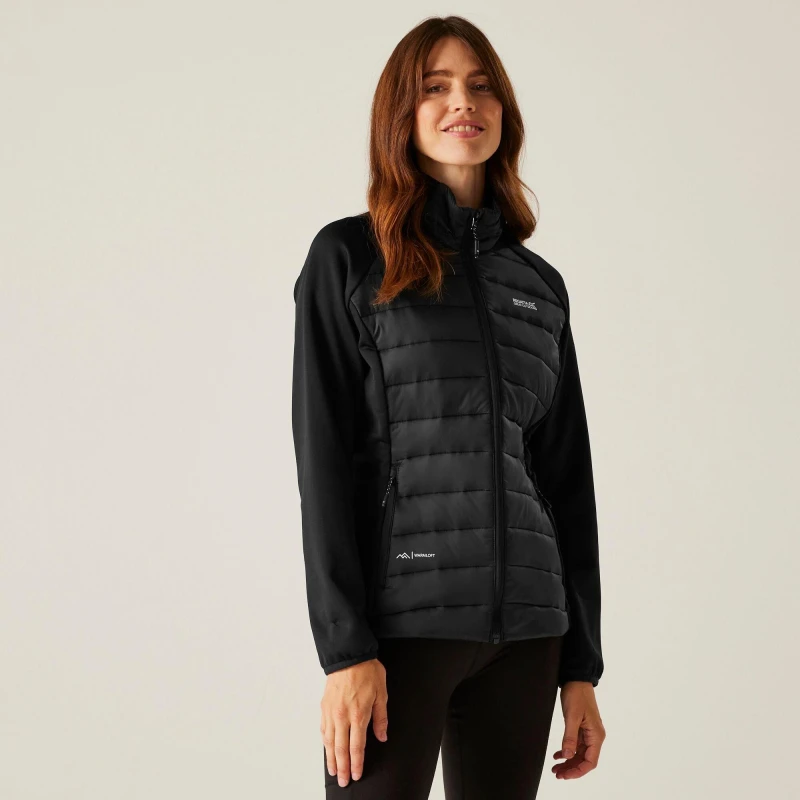 Image of Womens down jacket Regatta Clumber V Hyb Noir Female 40