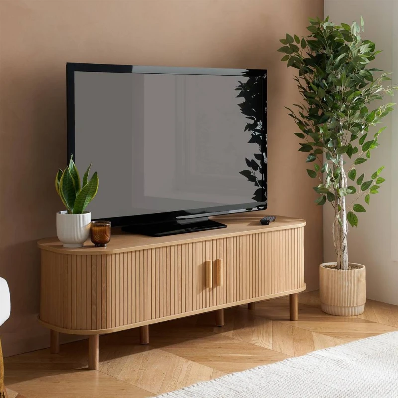Image of Birlea Axel Black 2 Door TV Cabinet