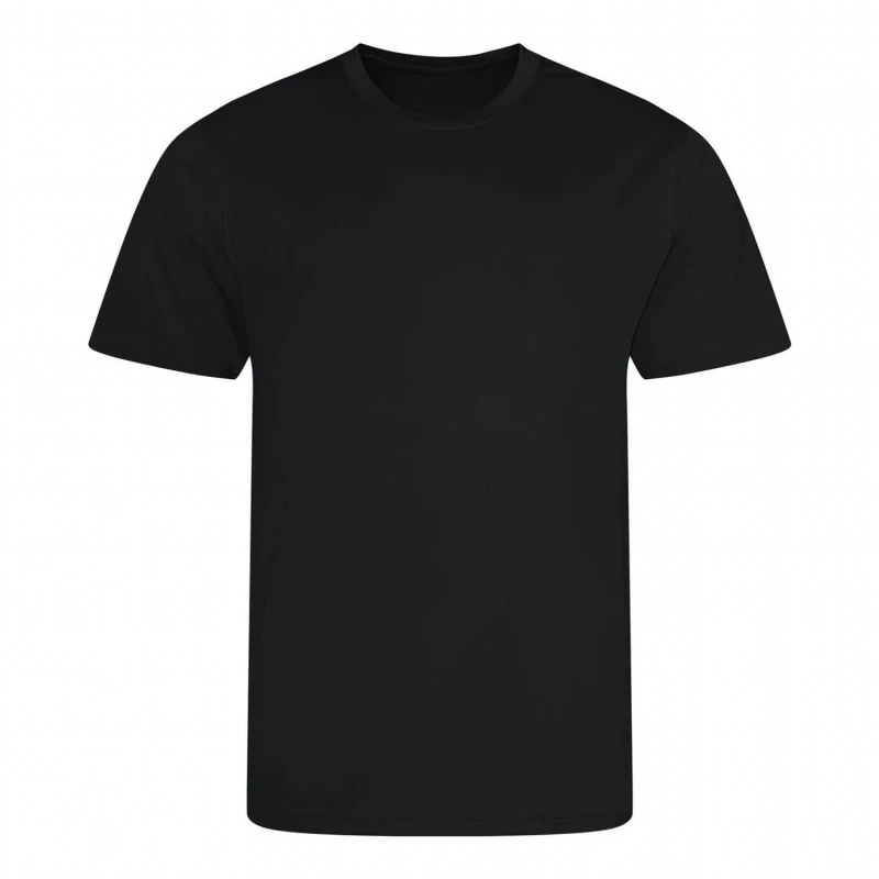 Image of AWDis Cool Mens Plain Blue T-Shirt in Black Size: Small Black Male S