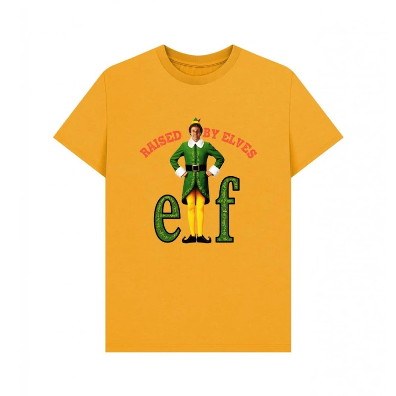 Image of Elf Raised By Elves womens T shirt in Multicolour
