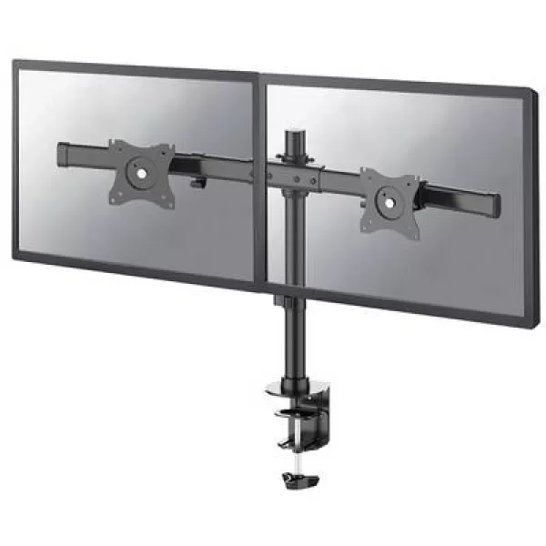 Image of NEWSTAR Dual Desk Mount (Clamp & Grommet) 10-27'' Black