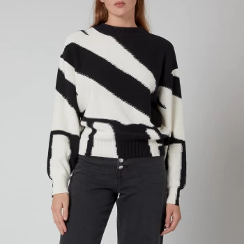 Image of Hugo Boss Falva Stripe Jumper Open Miscellaneous Size L Women