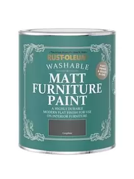Image of Rust-Oleum Matt Finish 750 Ml Furniture Paint - Graphite