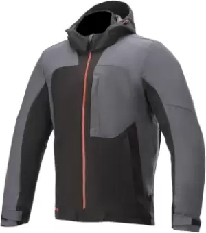 Image of Alpinestars Stratos V2 Techshell Drystar Motorcycle Textile Jacket, black-grey, Size L, black-grey, Size L