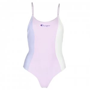 Image of Champion Colour Block Swimsuit - CASH/PLI/VNC