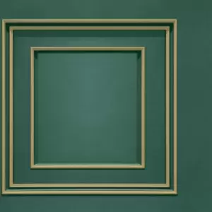 Image of Belgravia Decor Forbidden Fruit Panel Green/Gold Wallpaper