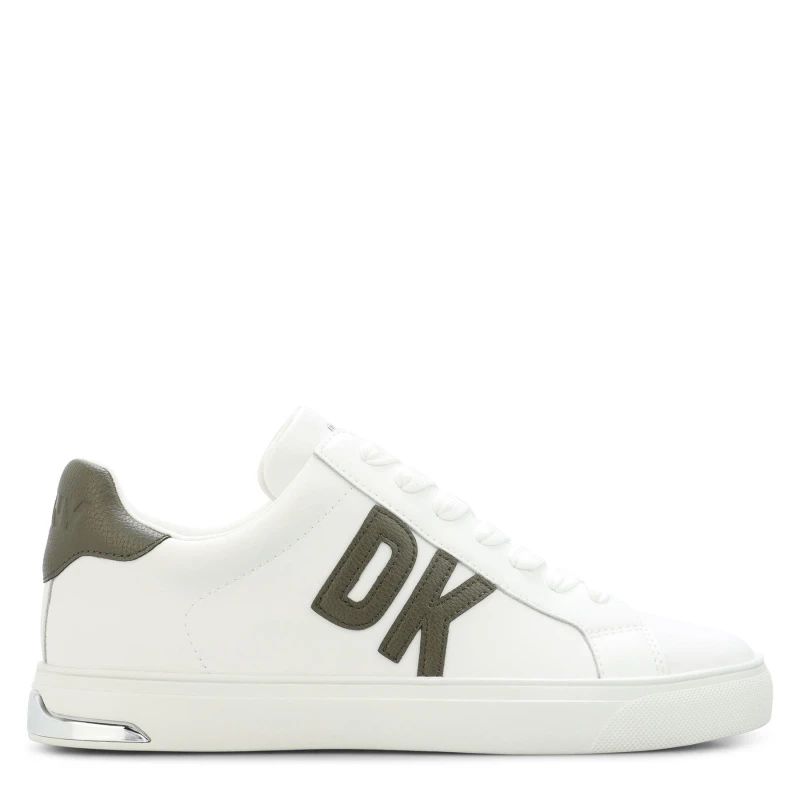 Image of DKNY Abeni Lace Up Trainers Low Trainers UK 4 White 01470301240