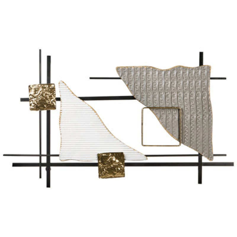 Image of Beliani Wall Decor Portmarnock Metal 45cm Multicolour