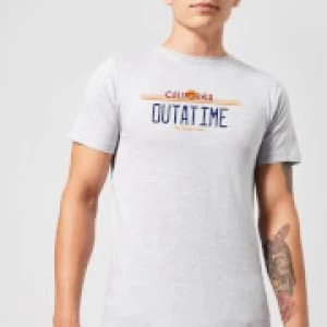 Image of Back To The Future Outatime Plate T-Shirt - Grey - M