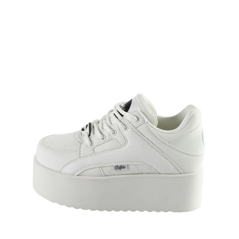 Image of Buffalo Womens Trainers Buffalo Vegan Nappa Blanc Female 39