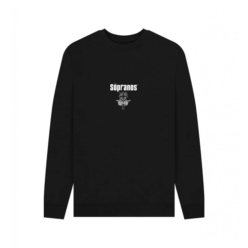 Image of The Sopranos Mens Graphic Sweatshirt in Black Size: Small Black Male S