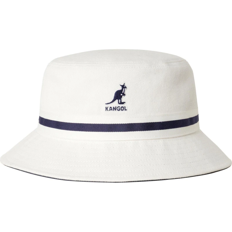Image of Kangol Stripe Bucket Hat White unisex Extra Lge