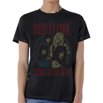 Image of Motley Crue - Vintage World Tour Devil Unisex XX-Large T-Shirt - Black