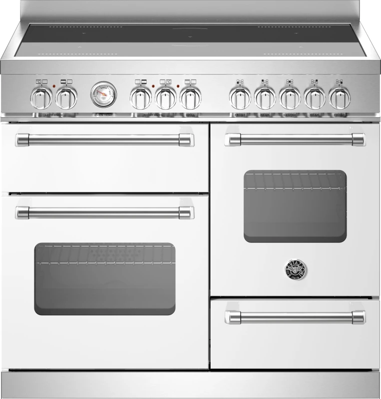 Image of Bertazzoni Master Series MAS105I3EBIC 100cm wide Electric Range Cooker with Induction Hob - Bianco - A Rated