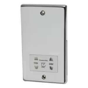 Image of NxtGen Montana Shaver Socket Dual Voltage Chrome