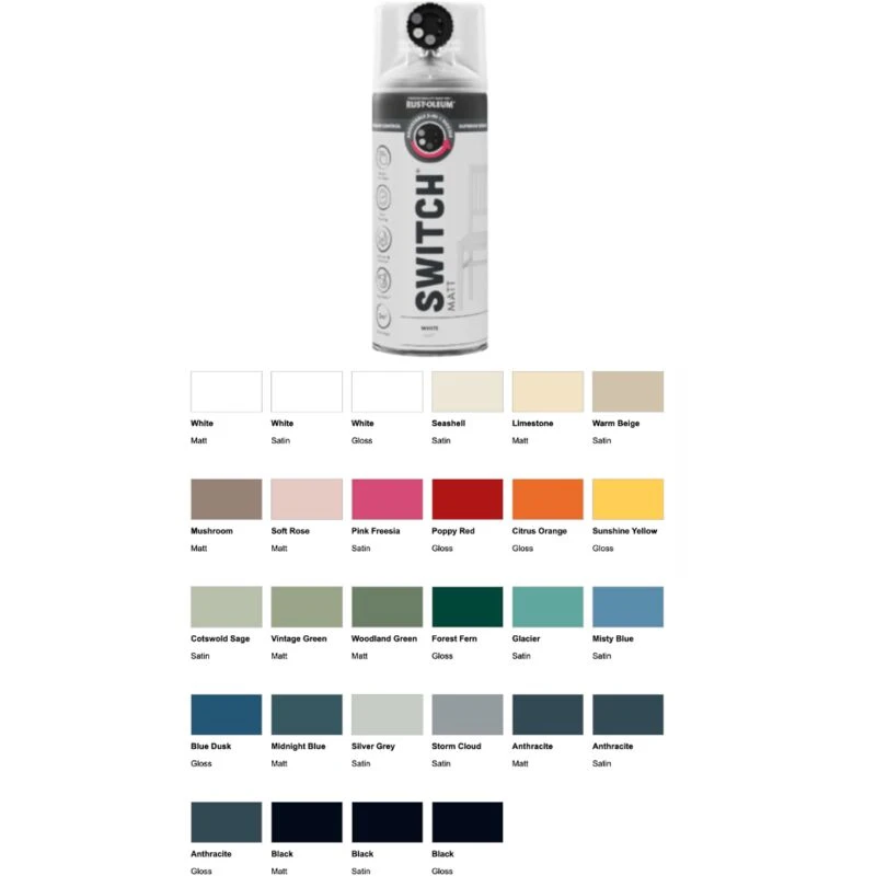 Image of RUST-OLEUM Rust-Oleum Switch Spray Paint 400ml - Matt - Soft Rose AE0729400UK
