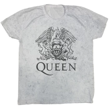 Image of Queen - Crest Unisex Medium T-Shirt - White