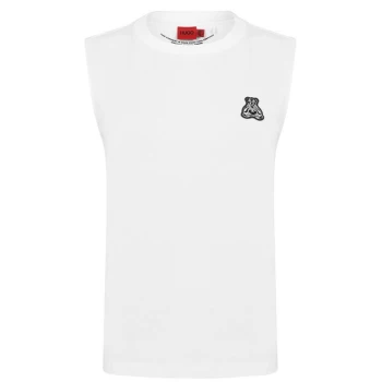Image of Hugo Boss Panda Logo Tank Top White Size L Men