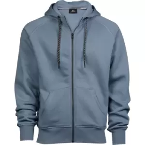 Image of Tee Jays Mens Full Zip Hooded Sweatshirt (S) (Flint Stone)