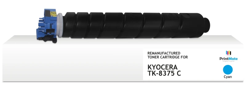 Image of PrintMate KYOCERA TK-8375C. remanufactured toner. Cyan 20000p