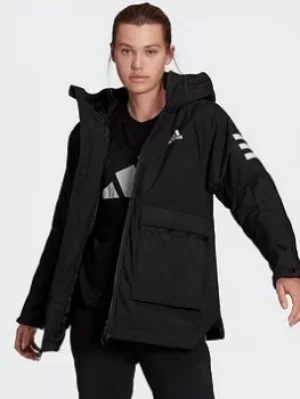 Image of adidas Utilitas Insulated Jacket, Black, Size S, Women