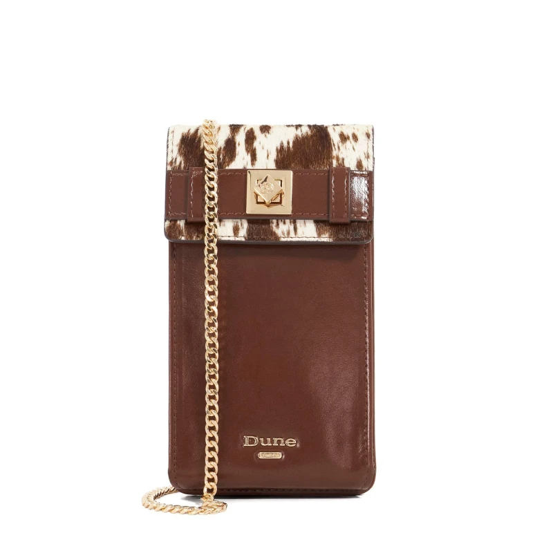 Image of Dune London Womens Phone Bag Brown female One Size