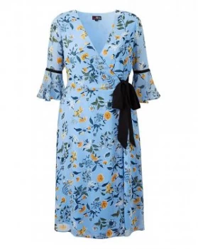 Image of Lovedrobe Ditsy Floral Wrap Dress