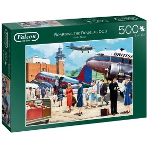 Image of Falcon Boarding The Douglas DC3 Jigsaw Puzzle - 500 Piece